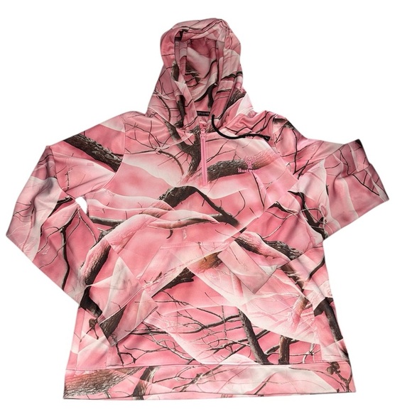 Tops - Huntworth Pink Camouflage Hoodie